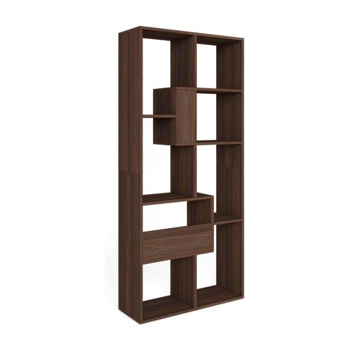 REGAL Bibliothek, Eiche dunkel, 67/31/162cm