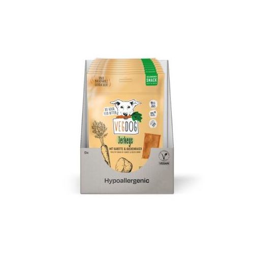 VEGDOG Snack Jerkeys 9x80g