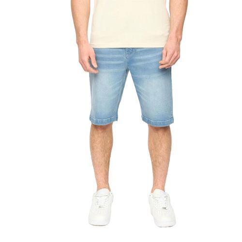 Crosshatch Heren Kamaline Denim Shorts (Lichte wasbeurt)