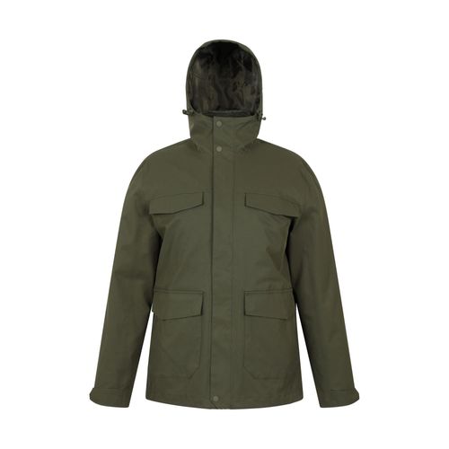Mountain Warehouse Heren Rushes 3 in 1 Waterdichte Jas (Kaki Groen)