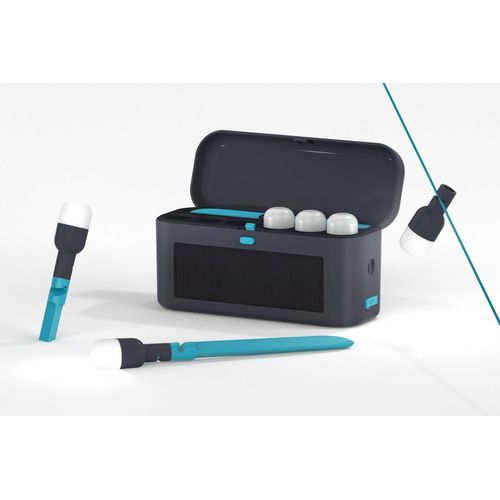 BioLite Site Lights Set mit 6 Hängeleuchten und Solar-Ladecase von BioLite