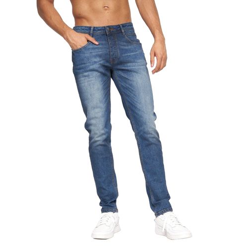 Crosshatch Heren Malcolm Slim Jeans (Stone Wash)