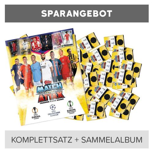Topps - Champions League 2022/23 - Trading Cards - Alle 500 Karten plus Sammelmappe (ohne limitierte oder andere Sonderkarten)
