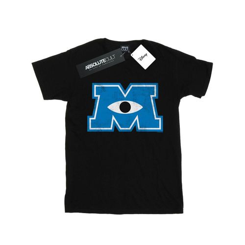 Disney Heren Monsters University Monster M T-Shirt (Zwart)