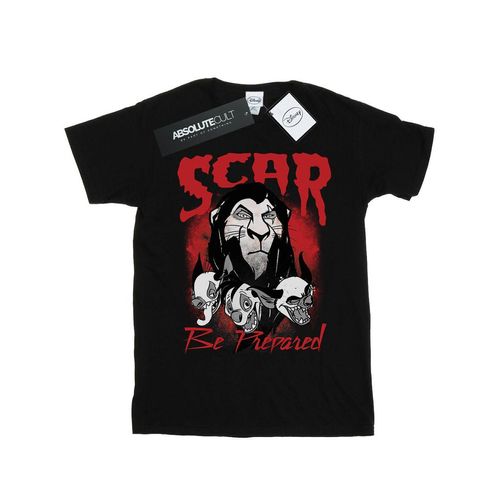 Disney Heren The Lion King Scar Wees Voorbereid T-Shirt (Zwart)