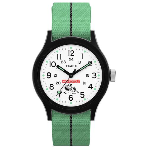 Timex X Monopoly Heren Horloge Groen TW2Y47100