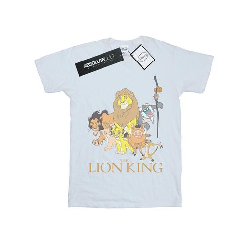 Disney Heren The Lion King Groep T-Shirt (Wit)