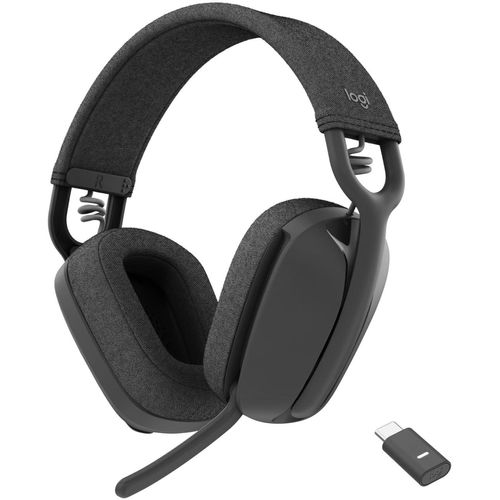 LOGITECH Wireless-Headset "Zone Vibe Wireless UC", graphite, B:16,97cm H:18,3cm T:7,3cm, Kopfhörer