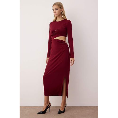 Langes, flaches Maxikleid für Damen, ideal für Abschlussfeiern/Ballabende, figurbetont