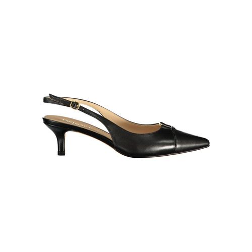 Twinset Zwarte Leren Dames Sandalen