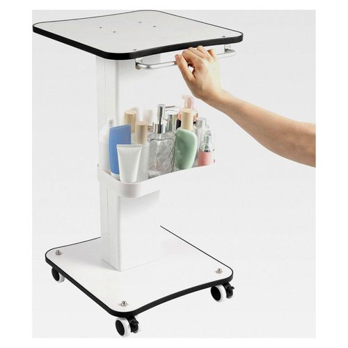 Kosmetikwagen mit Rollen ABS, Salonwagen 67×34×37.5cm, Tragbarer Beauty Salon Trolley, Kosmetikwagen für SPA, Rollwagen für Schönheitsinstrumente, Geschäfte, Kosmetikstudios, Friseursalons
