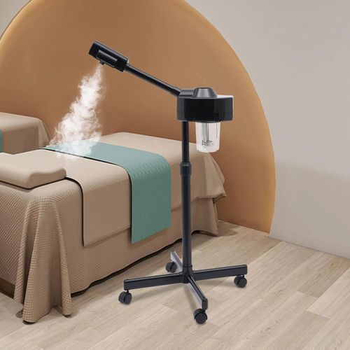 Gesichtsbedampfer, Studio-Modell mit Ozon 750 W, 360° drehbar, transparent