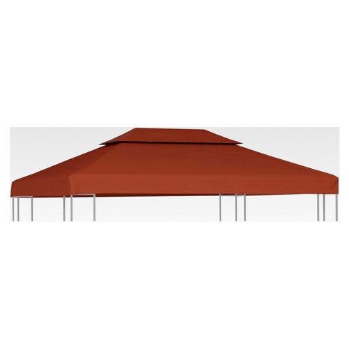 Terrakotta Pavillon-Dachplane mit Kaminabzug 4x3m, wasserfest, für Gartenbenutzung