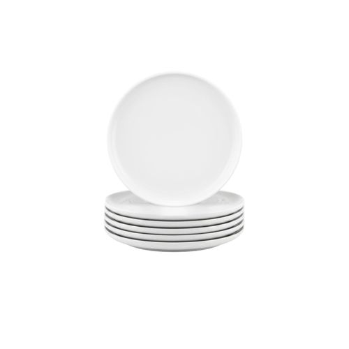 Brotteller SELTMANN WEIDEN "Brotteller Sento Home ø 16,3 cm 6er Set weiß", weiß, B:16,3cm H:2cm L:16,3cm T:16,3cm Ø:16,3cm, Speiseteller, Spülmaschinengeeignet, Mikrowellengeeignet, Ofenfest, Salamandergeeignet, Kühlschrankgeeignet, Gefrierschrankgeeignet