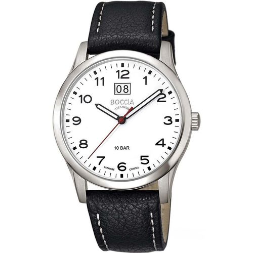 Herrenuhr Allergikerfreundlich - Boccia Modell: 3580-05