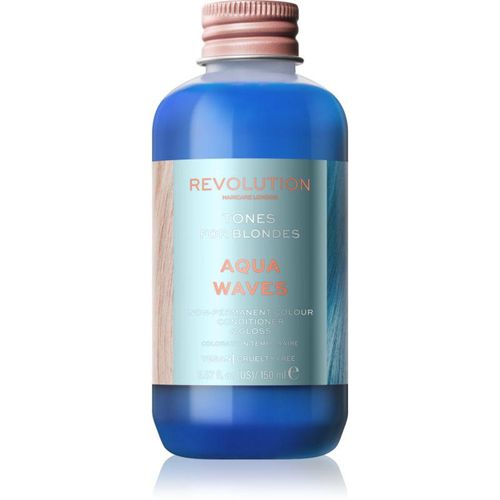 Revolution Haircare Tones For Blondes Getinte Balsem voor Blond Haar Tint Aqua Waves 150 ml