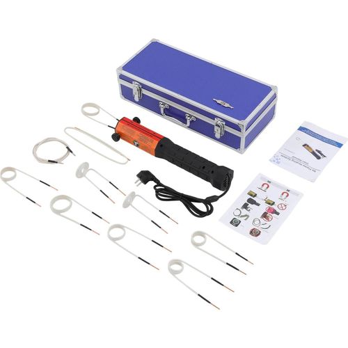 Induktionsheizer - Induktionsgerät Bolzen- & Schraubenlöser - 1000 W 220 V - 10 Spulen - Aufbewahrungsbox - Blau