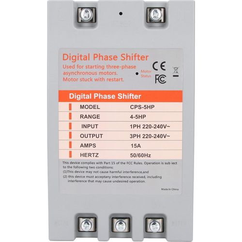 Digitaler Phasenumrichter (Einphasen- auf Dreiphasenumrichter) 4 bis 5 PS (2,2 bis 3,7 kW) 220C240 V AC