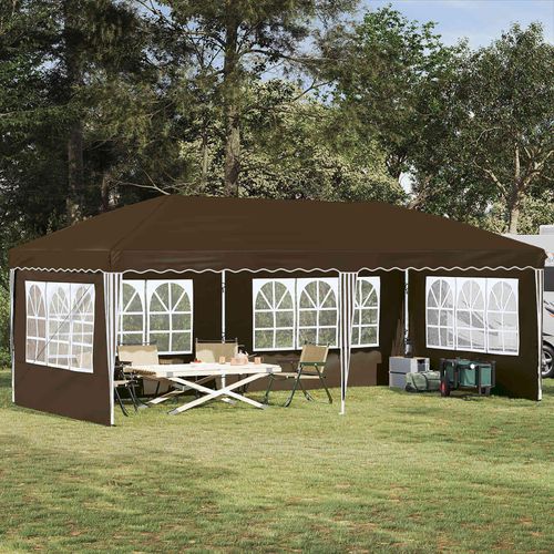 Möbel Pop-up Partyzelt 575 x 289 x 245 cm TaupePavillons & Partyzelte - Pavillons & Partyzelte c6621