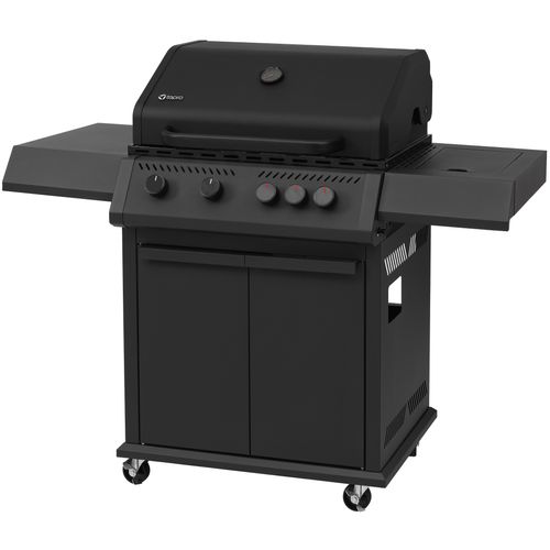 tepro 4+1 Brenner Gasgrill Riverbank – 4 Brenner Gasgrill mit Infrarot Keramik Seitenbrenner