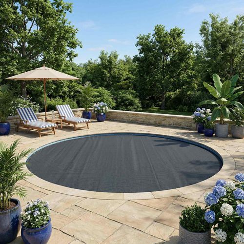 Möbel Sonnendeck für Pools Extra Schwer Ø 455 cm 400 μm Rund PEPoolzubehör - Poolzubehör c7455