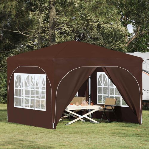 Möbel Pop-up Partyzelt 290 x 290 x 245 cm BraunPavillons & Partyzelte - Pavillons & Partyzelte c6655