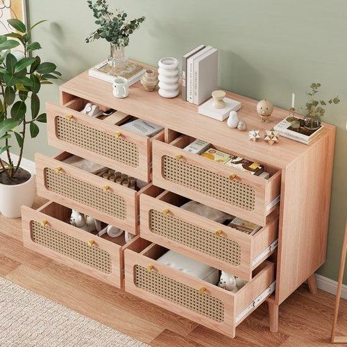 Ladekast - 5-Lader - Rotan - Anti-kip - Holz