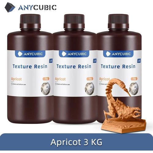 UV-Photopolymerharz für 3D-Drucker - DLP 405 nm - 14K hohe Präzision - Matte Oberfläche - Flüssigharz - Farbe Apricot 3 kg