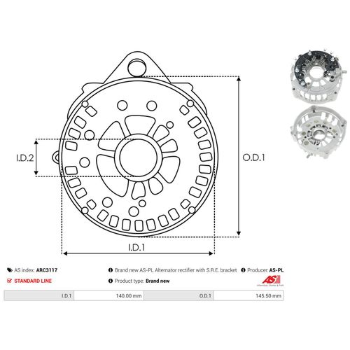 AS-PL arc3117 1150mm