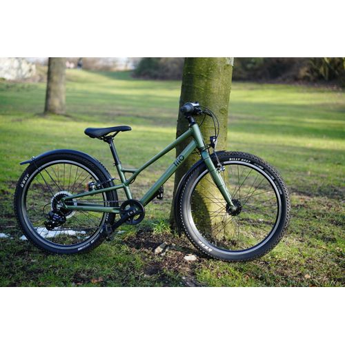 Kinderfahrrad PROPHETE "Prophete Trio 500" Gr. 32, grün, Fahrräder, Kinder, 32cm, 24 Zoll (60,96cm) hinten: 24 Zoll (60,96cm)