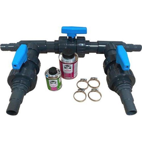 Schwimmbad-Warmwasserpumpe Bypass-Set, PVC-Anlage