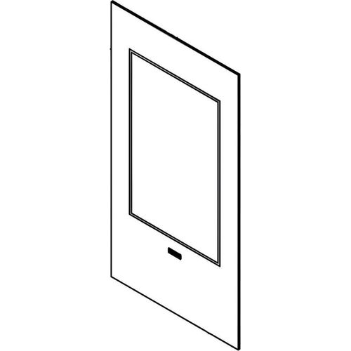 KLOVER 4x334x624,5mm BRA / DA Pellet-Seitenteil aus Keramikglas für Dual Air-Kaminofen