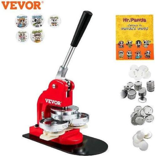 Button-Maker-Set - 32 mm - inklusive 500 Buttons - Rot