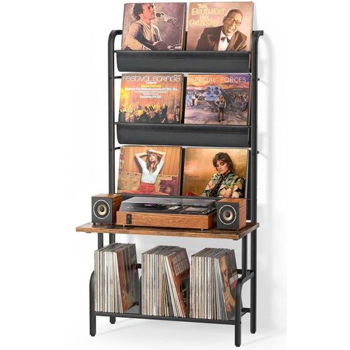 Vinyl-Tisch mit großem Aufbewahrungsraum