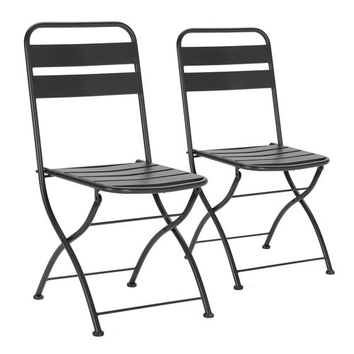 GARTENKLAPPSTUHL-SET Perla Metall