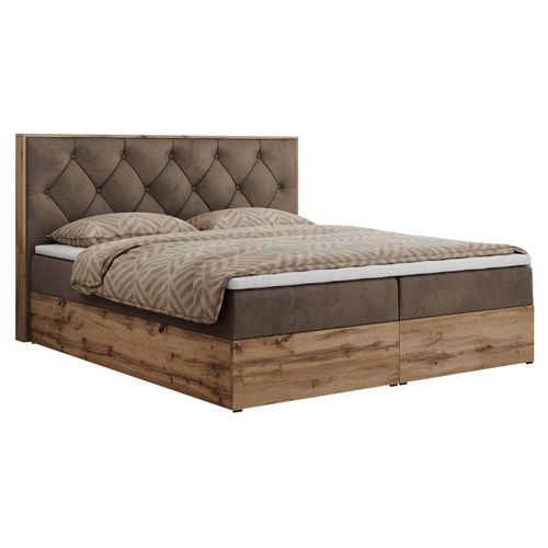 BOXBETT VENETO 180/200 Braun Velvet - H3