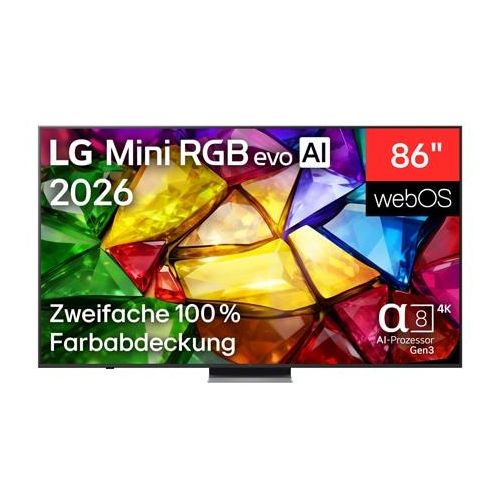 LG 86″ ″ Mini RGB evo AI MRGB87B 4K Smart TV 2026 86MRGB87B9B