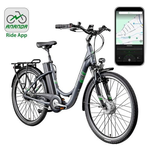 Zündapp Green 3.7 E Bike Damenfahrrad 26 Zoll Pedelec mit Nabenschaltung 7 Gang