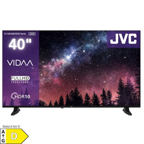 JVC LT-40VDF2555 Fernseher 40 Zoll Smart TV VIDAA Full HD HDR Fernseher, Triple-Tuner, LED TV (2026)
