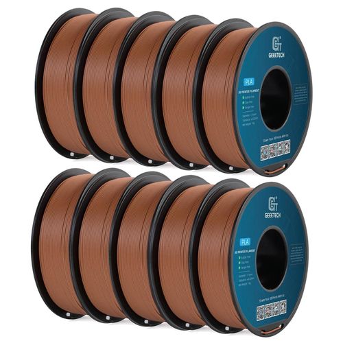 PLA Holzfilament - 3D-Drucker Filament - 1,75 mm Durchmesser - 343 m Länge - Holzoptik - Vakuumverpackt - Rosenholz