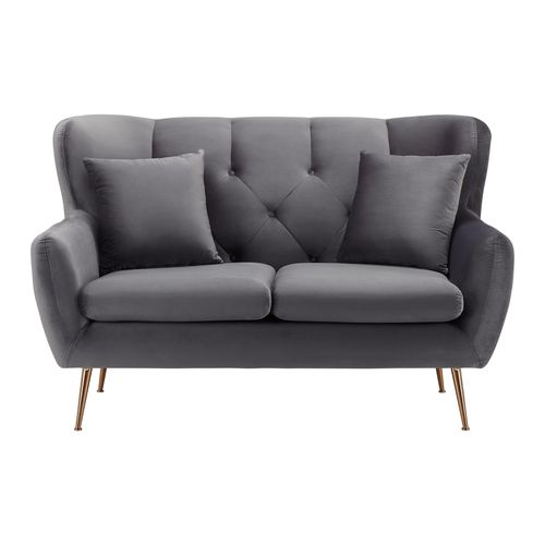 Sofa Linus Grau Samt