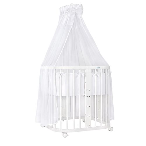 Waldin Babybett Kinderbett 7in1 mit Matratze, mitwachsendes Kinder-Bett