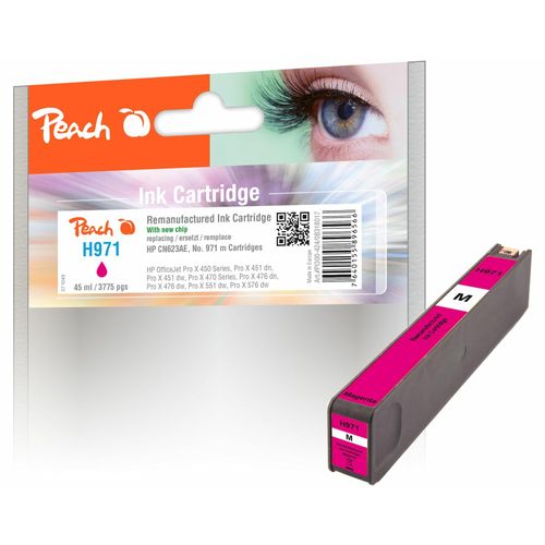 Peach HP 971 m Druckerpatrone ma ersetzt HP No. 971 m, CN623A für z.B. HP OfficeJet Pro X 450, HP OfficeJet Pro X 451 dn, HP OfficeJet Pro X 451 dw (wiederaufbereitet)