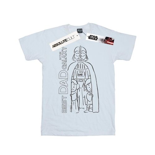 Star Wars Heren Beste Pa In De Melkweg T-Shirt (Wit)