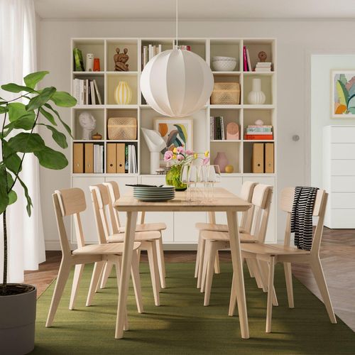 LISABO / LISABO Tisch und 6 Stühle