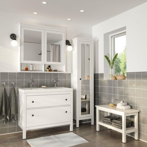 HEMNES / ORRSJÖN Waschbschr+Schubladen/Waschb/Mibatn