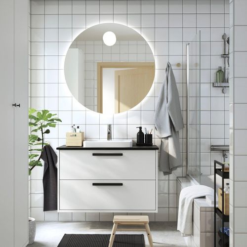 HAVBÄCK / ORRSJÖN Waschbschr+Schubladen/Waschb/Mibatt