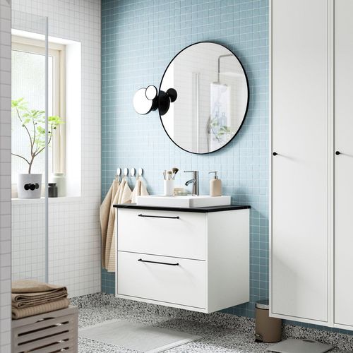 HAVBÄCK / ORRSJÖN Waschbschr+Schubladen/Waschb/Mibatt