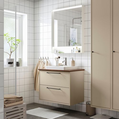 HAVBÄCK / ORRSJÖN Waschbschr+Schubladen/Waschb/Mibatt
