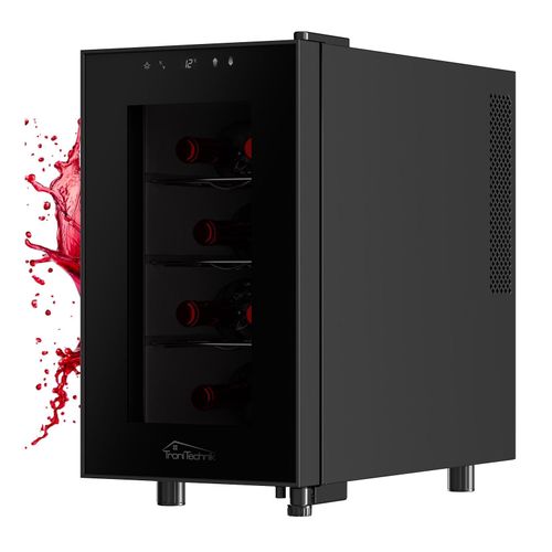 TroniTechnik® Weinkühlschrank Marseille, Getränkekühlschrank, Minibar Weinkühler, 23 Liter, 8 Flaschen